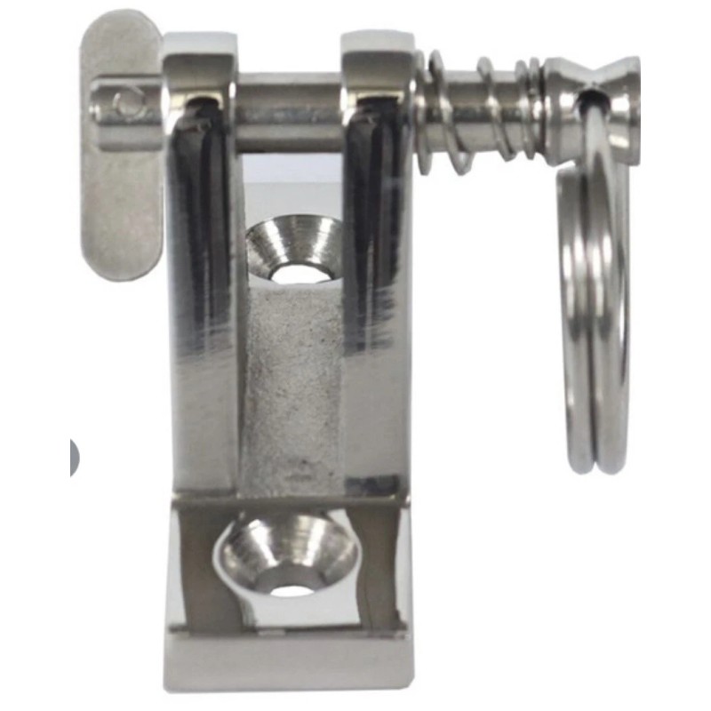Unbranded (2) SS 316 Straight Deck Hinge Mount w/Quick Release.