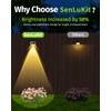 Solar Fence Lights Outdoor Waterproof High Brightness LED Spot Lens