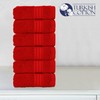 Elegant Comfort Premium Turkish Cotton 6 Pack Washcloths Set -