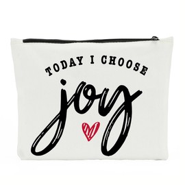 NBIAN Friend Gifts Thank You Gifts Makeup Bag Inspirational Gifts for Women, Travel Toiletry Bag Thanksgiving gifts Birthday Gifts for Women Bestie Sister Cosmetic Bag for Beach Travel Essentials Joy