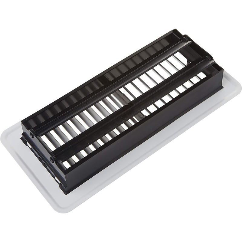 Deflecto Floor Register, Includes Steel Grill and Rust-Proof Damper Box,