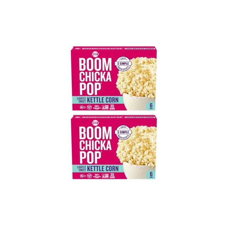 Angie's Boom Chicka Pop Microwave Lightly Sweet Kettle Corn Popcorn