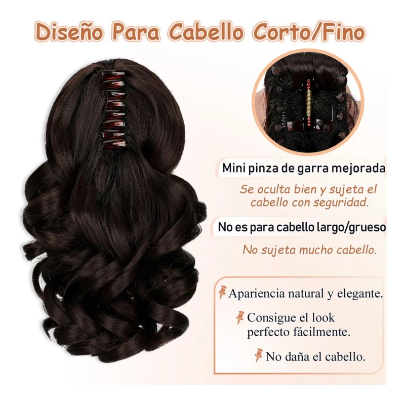 Extensiones De Cabello De Pelo Ondulado Coleta De Cabello