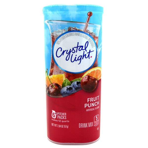 Crystal Light Fruit Punch Drink Mix (12-quart), 2.04-ounce Packages (Pack of 2)