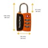 Open Alert, orange, Combination lock