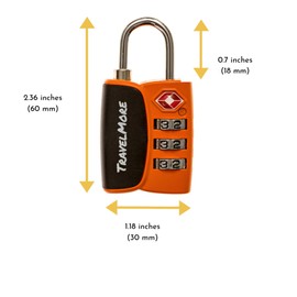 Open Alert, orange, Combination lock