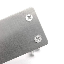 heyous 10pcs Stainless Steel Straight Support Shelf Bracket Flat Corner Brace Brackets Mending Plates Repair Fixing Joining 60 x 38mm with Mounting Screws