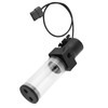 Acrylic Computer DIY Water Cooling Tank Cylinder Reservoir 19W Pump