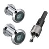 TOGU 2PCS of 220-degree Solid Brass Peep Holes for Door
