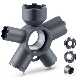 Enhon 10 In 1 Faucet Aerator Key for Sink Faucet Aerator Removal Tool, Screen Removal Tool (Cut Edge & Round), M16.5/M21.5/M22/M24/M28, Ideal Repairs Replacement for Bathroom