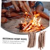 KOMBIUDA 80pcs Outdoor Camping Fire Starter Rope Beeswax for Hiking