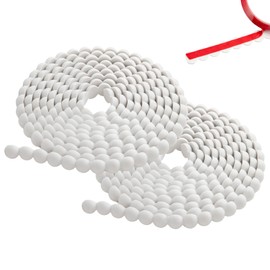 2 Pack 10ft Peel and Stick Wall Molding Trim for Walls Flexible Trim Decorative Beads Baseboard Pearl Trim Mirror Frame Tape Border Peel and Stick for Bathroom 15mm Total 20ft