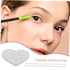 FRCOLOR Sturdy Glass Lash Grafting Pad Heart Shape Easy to