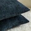 MANDIOO Pack of 2 Soft Chenille Textured Throw Pillow Covers