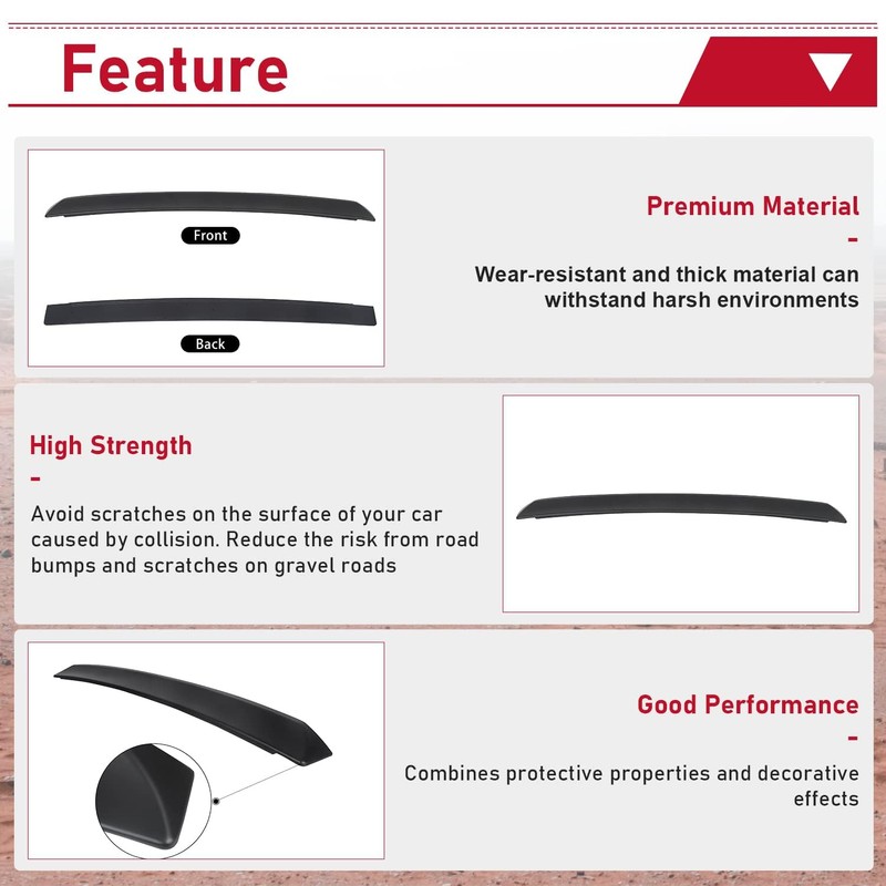 HECASA Rear Trunk Spoiler Wing Compatible with 2008-2023 Dodge Challenger