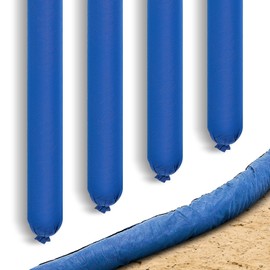 Wesnoy 4 Pieces Sediment Filter Sock Silt Fence 5" x 10' Erosion Control Blankets Filter Fabric for Drainage Bathroom Sink Bathtub Drain Strainers Storm Drain Protection for Water Management(Blue)