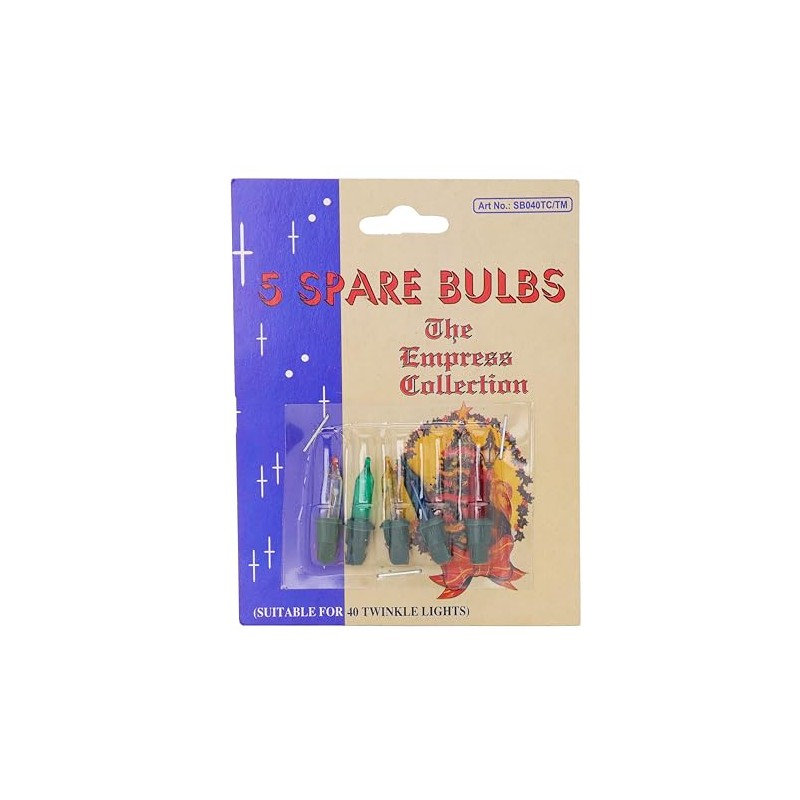 Christmas Concepts® Pack of 5 Multi-Colour Push in Spare Bulbs