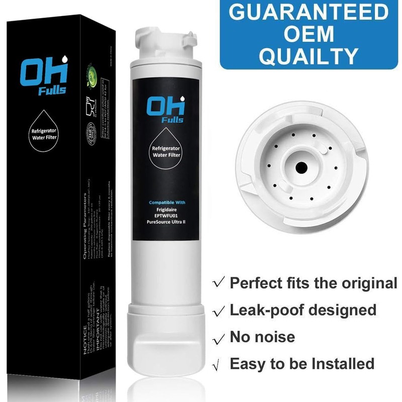OHFULLS Fridge Water Filter Compatible with Frigidaire Refrigerator Eptwfu01 Puresource