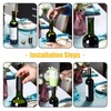 Blulu 120 Pcs PVC Heat Shrink Capsules Wine Shrink Wrap