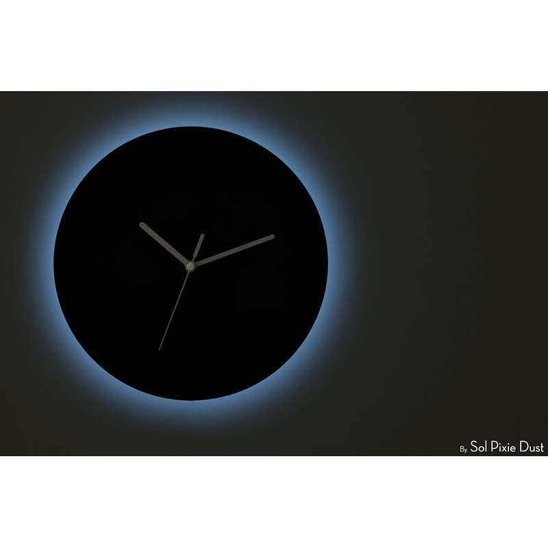 Reverse Wall Clock - It's Always a Tea Time -