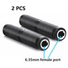 SHANFEILU 1/4 Inch TRS TS Coupler 6.35mm Female to Female