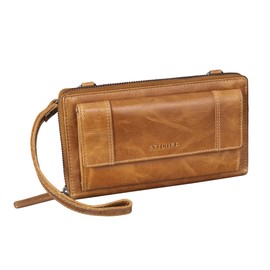 STILORD 'Marigold' 3-in1 Large Crossbody Phone Bag for Women - Phone Purse Bag with Shoulder Strap 18 Card Holder Purse Genuine Leather Phone Shoulder Bag Crossbody Bags, Colour:perugia - brown