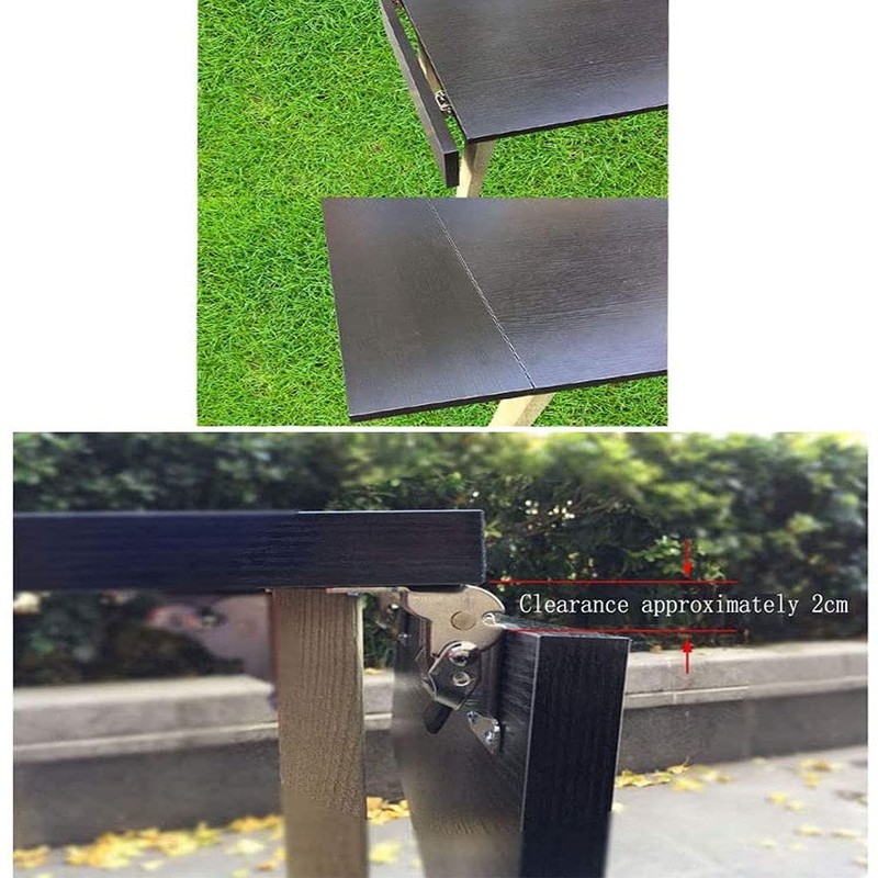 4 PCS Foldable Support Bracket -Self-Locking Hinge- Leg Fittings and