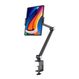 BEWISER Tablet Stand Arm Pole, 2025 Model, Simple, Lightweight, Foldable, 360° Rotation, Bird's-Eye View, Eyepad Holder, Clip-Type, Tabletop, Gaming Flexible Bracket, Stand, Adjustable, 4.7-15.6,