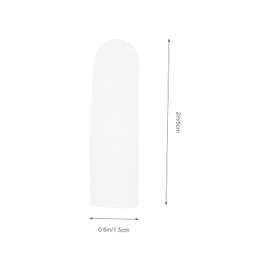 PACKOVE 5pcs Silicone Finger Covers for Moisturizing and Cracking Flexible Finger Sleeves for Daily Use and Sports Washable and Reusable Suitable for Men and Women White