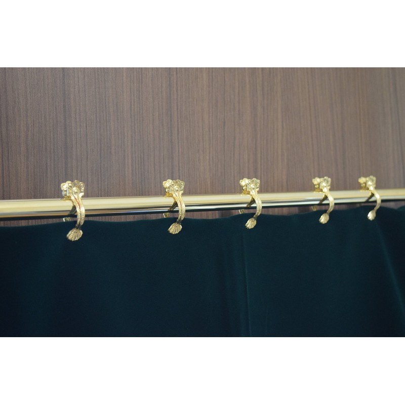 Japan Commerce Shell Curtain Clip, Gold, 1.0 inches (25 mm),