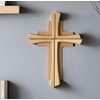 Kaltner Präsente Geschenkidee - Wandkreuz Echtes Holz Buche und Ahorn