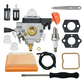 FS91R Carburetor Replacement for Stihl FS111R KM91R FS91 FS111 FS89 HT102 HT103 KM91 KM111 FC91 FC96 FC111 Brushcutter Trimmer Weed Eater Engine 4180-120-0615 Carb with Air Filter Tune Up Kit