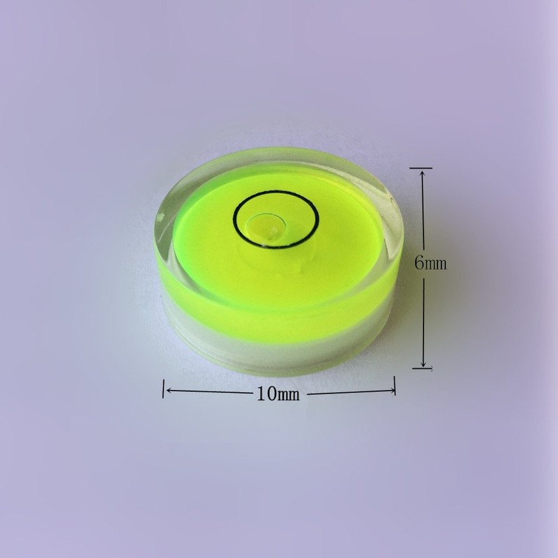 10pcs Bubble Spirit Level Degree Mark, 10x6mm Mini Circular Bullseye