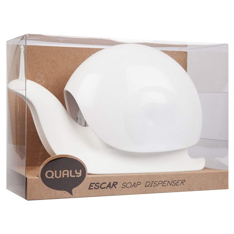 QUALY ESCAR Soap Dispenser Bowl for the Bathroom as Snail