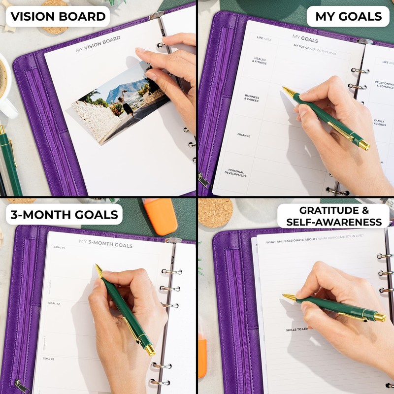 Clever Fox Weekly Planner Binder – Goal Setting Planner for