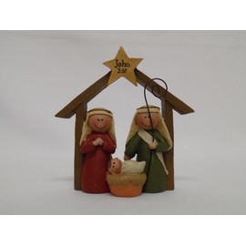 John 3:16 Nativity Ornament Christmas Decoration from Heaven Sends
