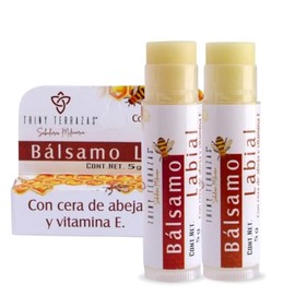 TRINY TERRAZAS | Balsamo labios | Labios secos, agrietados | Nutre, protege e hidrata | Hecho de cera de abeja | 2 pzs