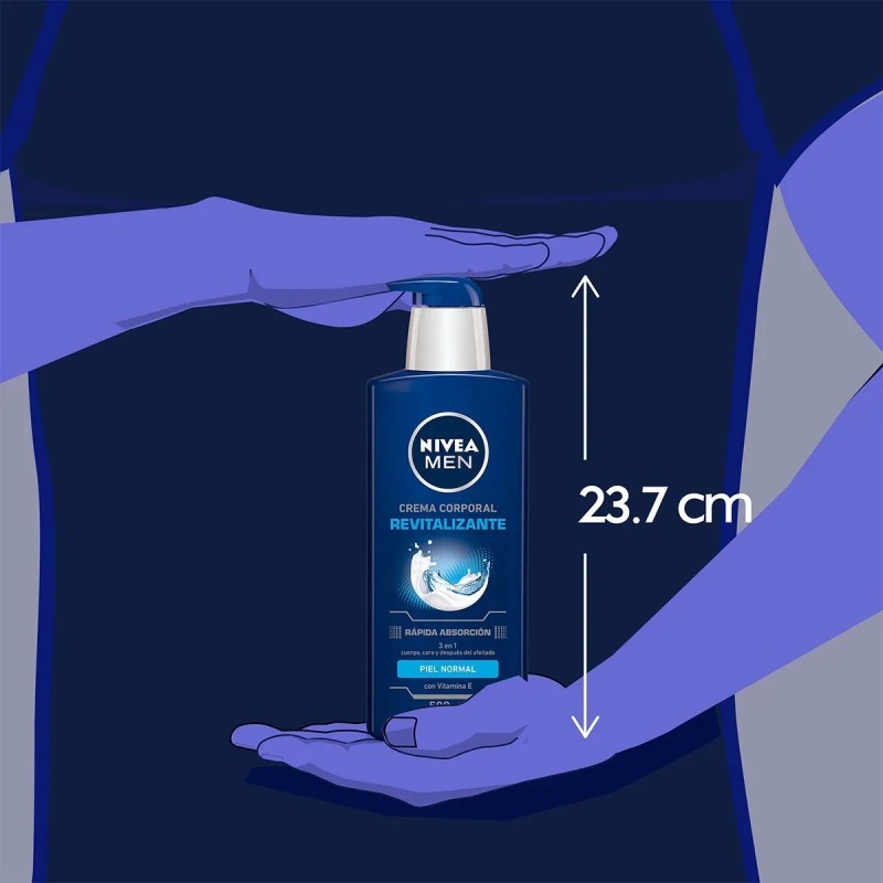 Crema corporal NIVEA MEN 3 en 1 con Vitamina E