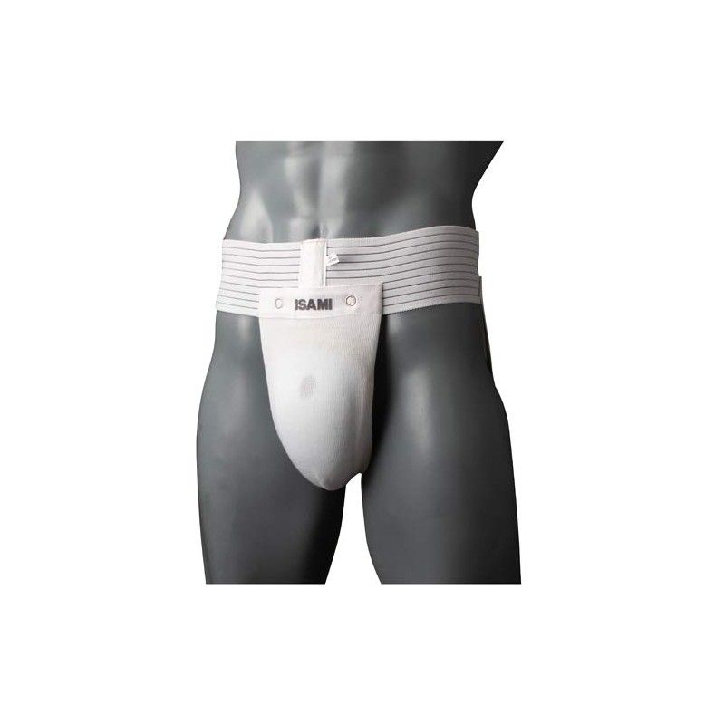 ISAMI Classic Gold Supporter (with cup) l-672 (White, M Waist