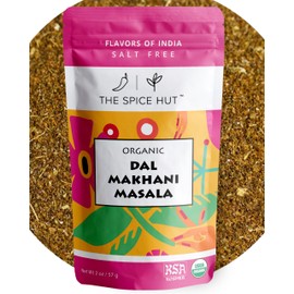 Spice Hut - Dal Makhani Lentil Seasoning Organic, Salt-Free, Indian Lentil Spice Mix Masala for Cooking flavorful Toor, Moong, Urad Dal, Beans / All-Natural, Kosher, Gluten Free, Vegan, Keto -No MSG- 2oz Pack