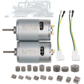 2 Pcs 12V550 15000RPM Children's Powered Wheel Electric Motor,12 Volt Motor Drive Engine Accessory for Car Children Ride on Toys Replacement Parts