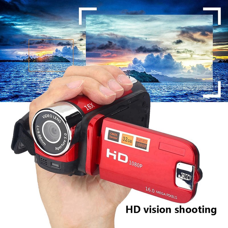 Full HD 16X DV Portable Camcorder Digital Video Camera 270°