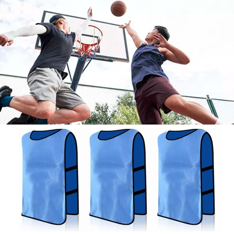 6Pcs Soccer Training Vest Bright Color Excellent Water Absorption Soccer