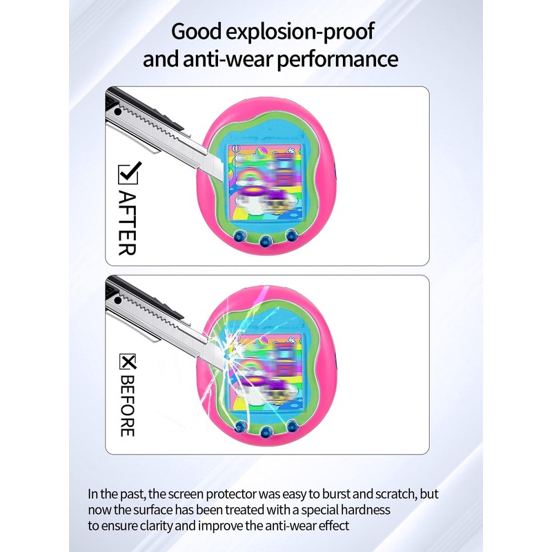 UYRUREL Screen Protector for Tamagotchi Uni High-definition Scratch Resistant Soft