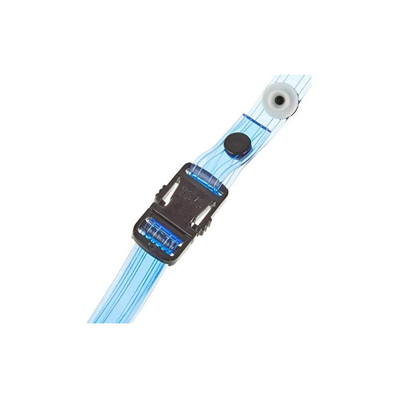 TOYO Helmet Chin Strap One-Touch Type No.TE-4 Transparent Vinyl Blue