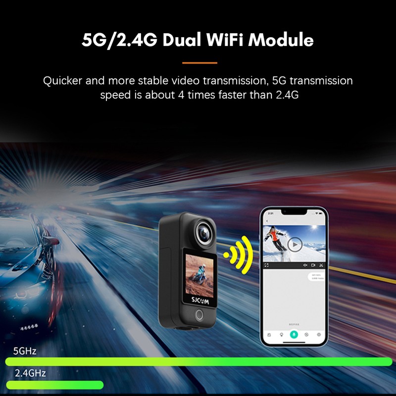 SJCAM C300 4K 30FPS Mini Action Camera 5G/2.4G WiFi Sports