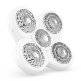 Freebird FlexSeries BodySmooth Rotary Blade Refill for Women - Gentle Shave for Sensitive Skin, 5 Contouring Heads, Mess-Free Cleanup
