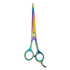 FBP 7.5" Straight Dog Grooming Scissors Light Weight Professional Pet Grooming Shears Stainless Steel for Dogs Cats Pets (Multi)