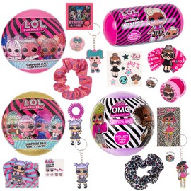 L.O.L. Surprise! 4-Pack Novelty Assortment Balls Value Pack - OMG Birthday Party Favors & Accessories for Girls