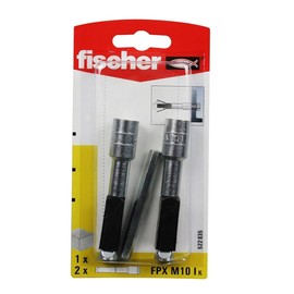 Fischer FPX M10 Aerated Concrete Anchor, Pack of 2, Stainless Steel, Hexagon, Fully Threaded, M10, Right-Hand Thread, ISO Metric, Coarse, Concrete Anchor